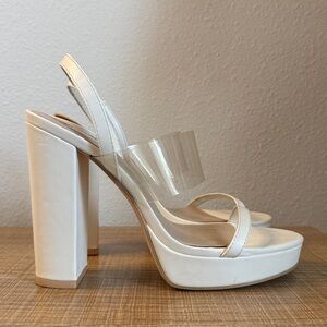 White Platform Heels